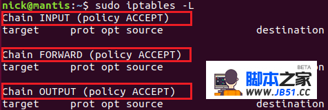 Linux iptables 