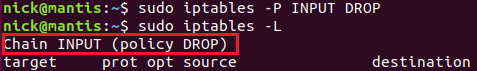Linux iptables 