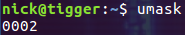 Linux umask